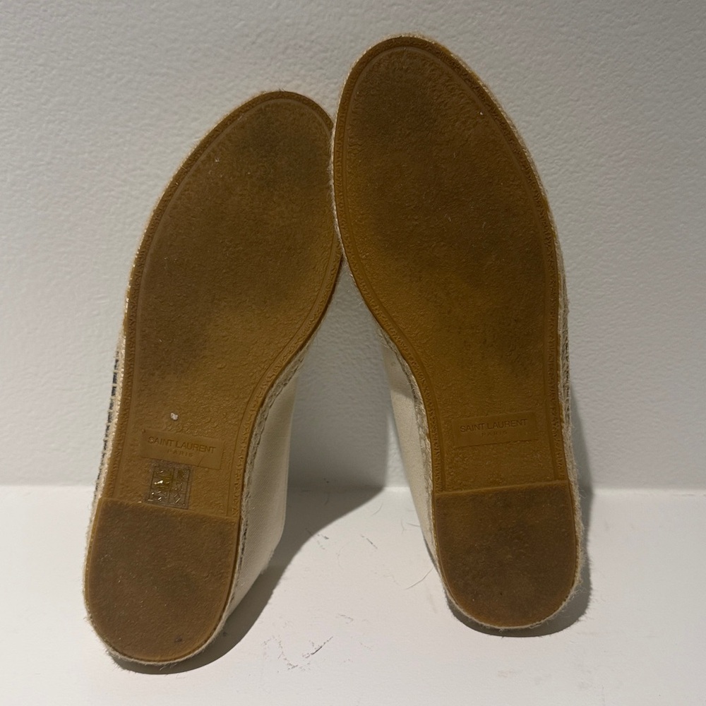 Saint Laurent Beige Canvas Espadrilles - Picture 6 of 6